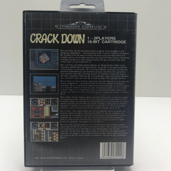 Crack Down - Sega Mega Drive